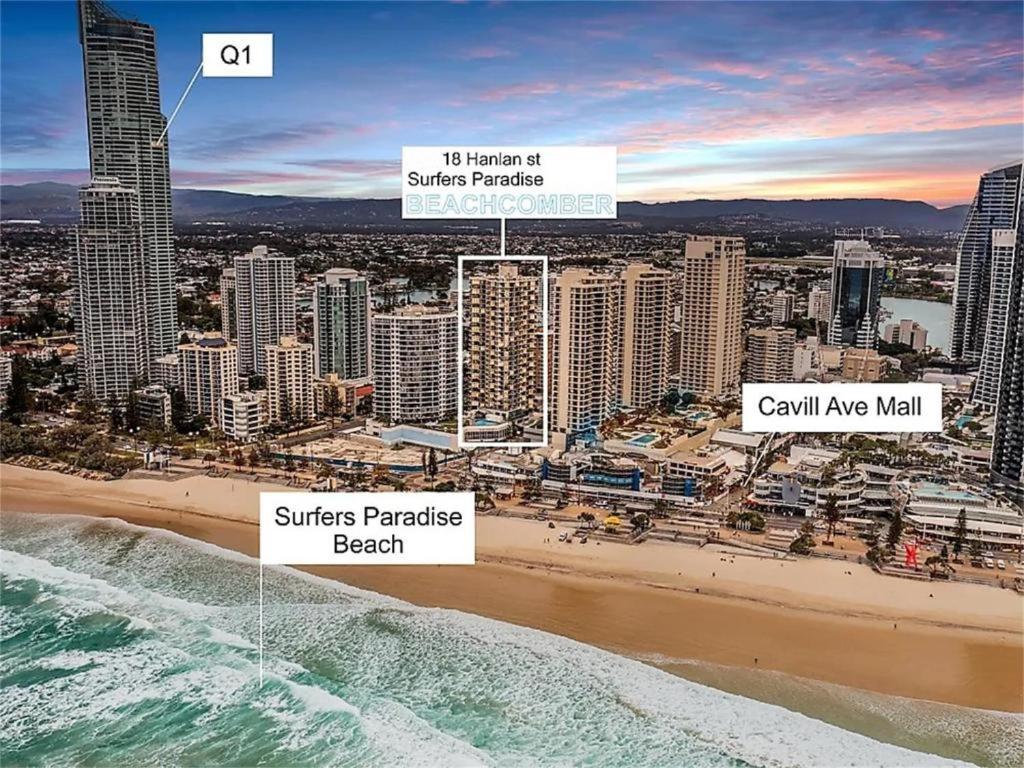 Beachside Apartment In The Heart Of Surfers Paradise - Free Parking โกลด์โคสต์ ภายนอก รูปภาพ